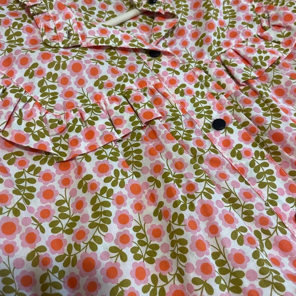 Orla Kiely Pink Floral Blouse - Picture 4 of 8